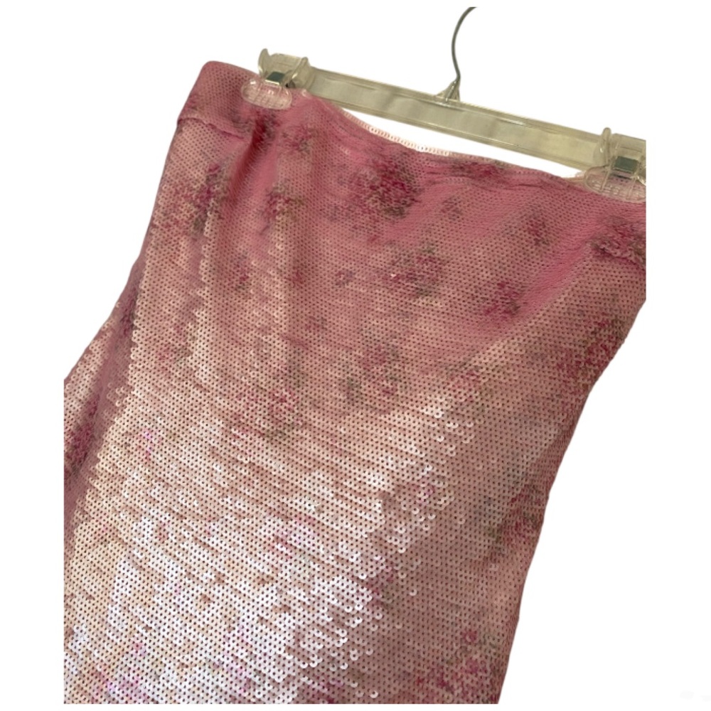 Loveshack Fancy Stacia Pink Floral Sequin Dress Size 4 Coquette Glam - Picture 6 of 11